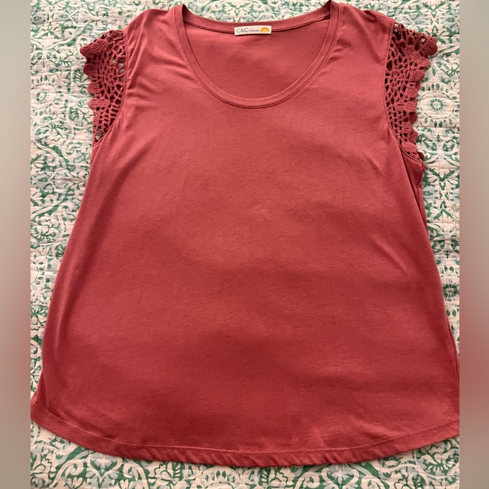 C&C California Pink Relaxed Tee